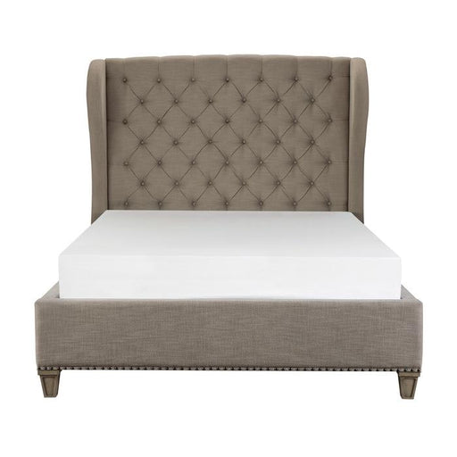 Homelegance Vermillion Queen Upholstered Panel Bed in Gray 5442-1* image