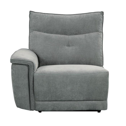 Homelegance Furniture Tesoro Power Left Side Reclining Chair in Dark Gray 9509DG-LRPWH image