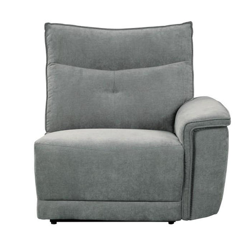 Homelegance Furniture Tesoro Power Right Side Reclining Chair in Dark Gray 9509DG-RRPWH image