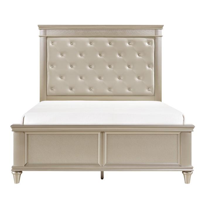 Homelegance Celandine Full Panel Bed in Pearl/Silver 1928F-1* image