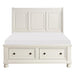 Homelegance Laurelin Queen Sleigh Platform Storage Bed in White 1714W-1 image