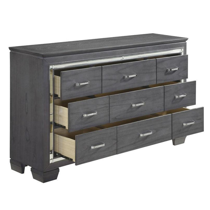allura silver dresser Allura Silver 5-Drawer Chest