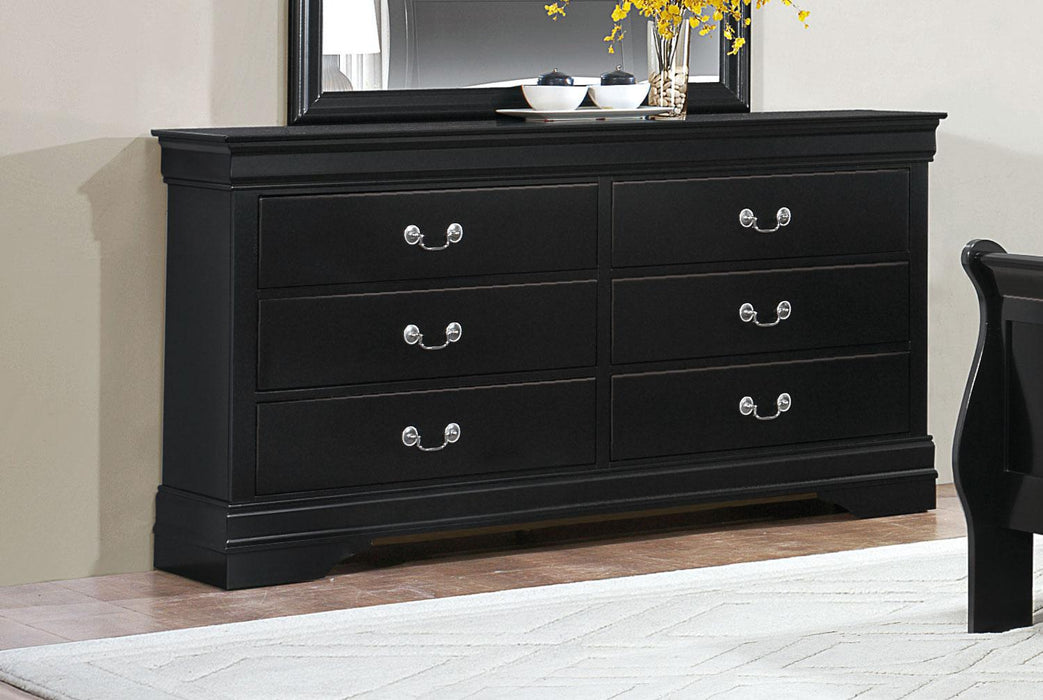 Mayville 6 Drawer Dresser in Black 2147BK-5