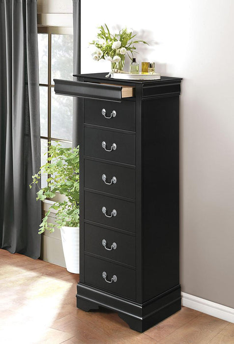 Mayville 6 Drawer Lingerie Chest in Black 2147BK-12