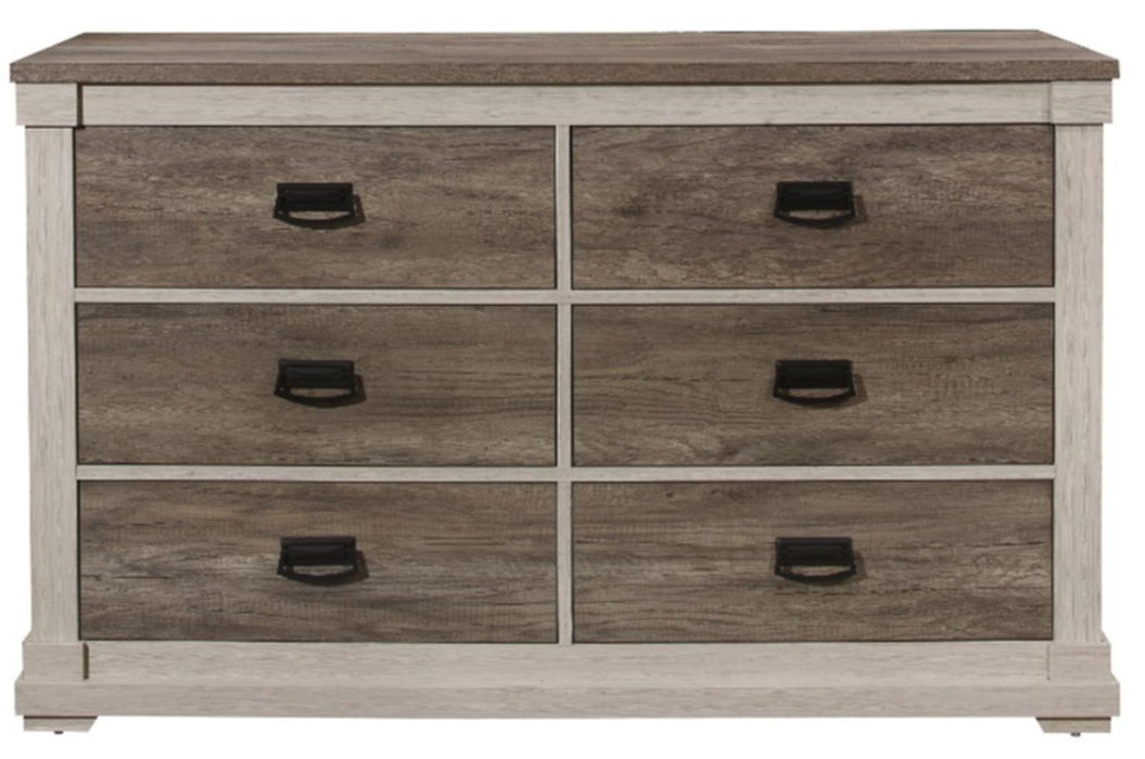 Arcadia Dresser in White & Weathered Gray 1677-5