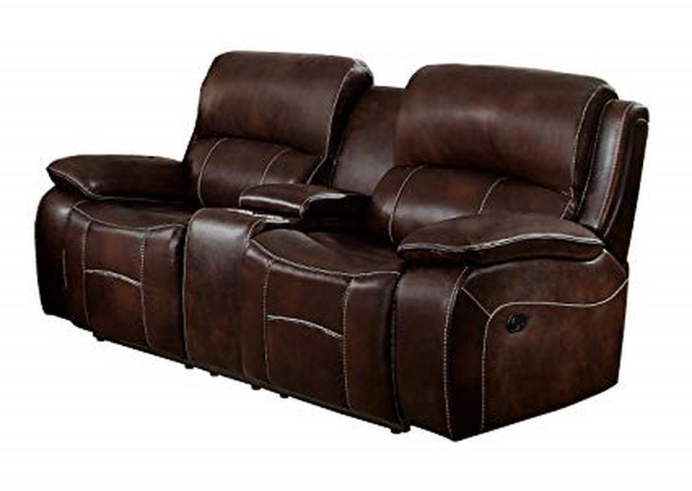 Mahala Power Double Reclining Loveseat in Brown 8200BRW-2PW