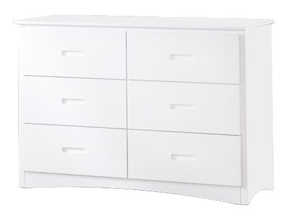 Galen 6 Drawer Dresser in White B2053W-5