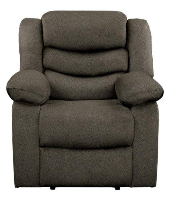 Discus Double Reclining Chair in Brown 9526BR-1