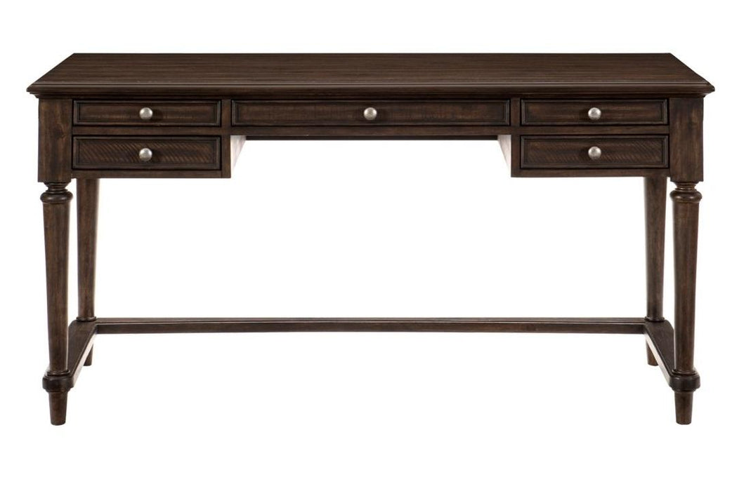 Cardano Writing Desk w/ 3 Working Drawers in Charcoal 1689-16