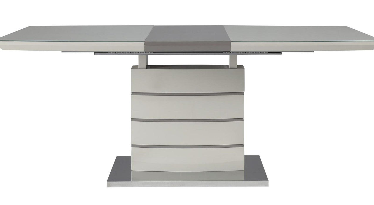 Glissand Dining Table in White & Gray 5599-71*