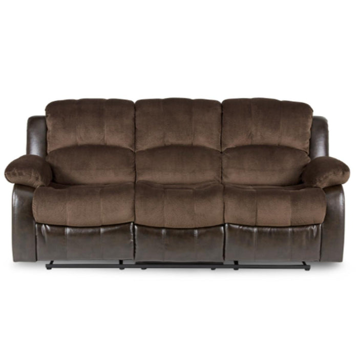 Granley Double Reclining Sofa in Chocolate 9700FCP-3