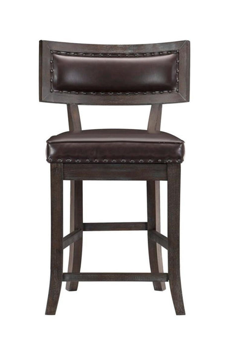 Oxton Counter Hight Chair in Dark Cherry (Set of 2)