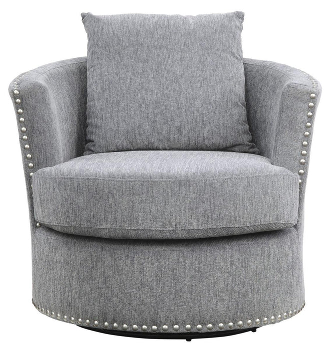 Morelia Swivel Chair in Dark Gray 9468DG-1