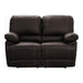 Homelegance Furniture Cassville Double Reclining Loveseat in Dark Brown 8403-2 image