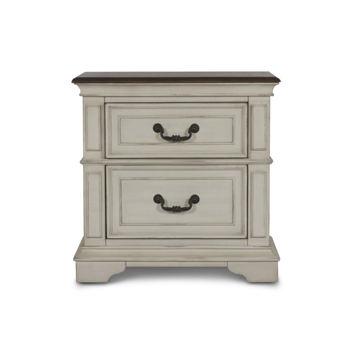 ANASTASIA NIGHTSTAND - ANT. WHITE