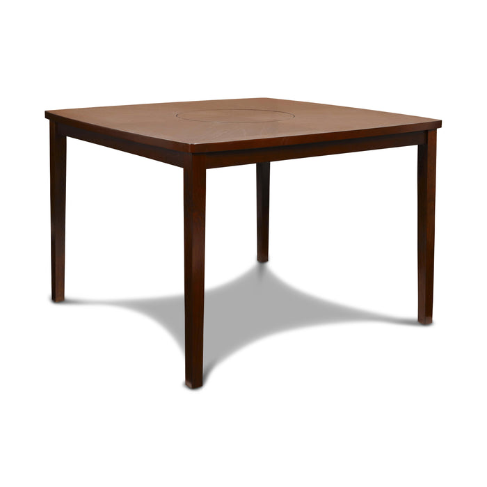 DIXON COUNTER TABLE W/LAZY SUSAN -  ESPRESSO