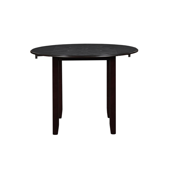 GIA 42" DINING DROP LEAF TABLE W/2 CHAIRS-EBONY