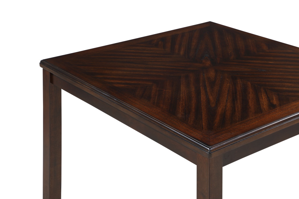 GIA 5PC 42" SQUARE COUNTER TABLE & 4 CHAIRS-CHERRY
