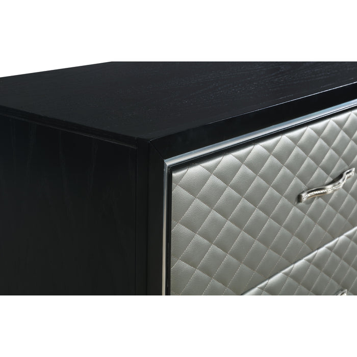 LUXOR CHEST-BLACK/SILVER