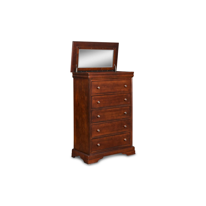 VERSAILLES LIFT TOP CHEST- BORDEAUX