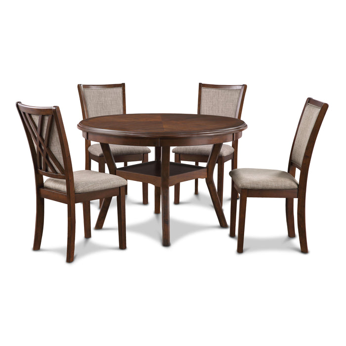 AMY 5 PC DINING SET-CHERRY image