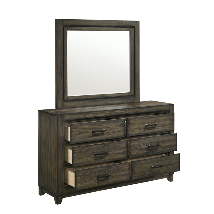 ASHLAND MIRROR-RUSTIC BROWN