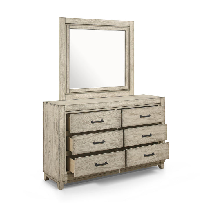 ASHLAND MIRROR-RUSTIC WHITE