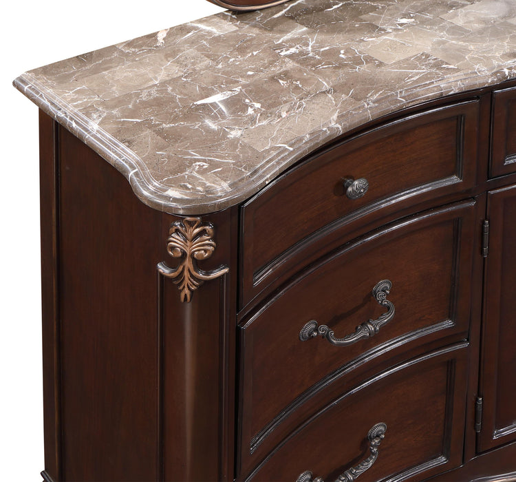 CONSTANTINE DRESSER W/MARBLE TOP-CHERRY