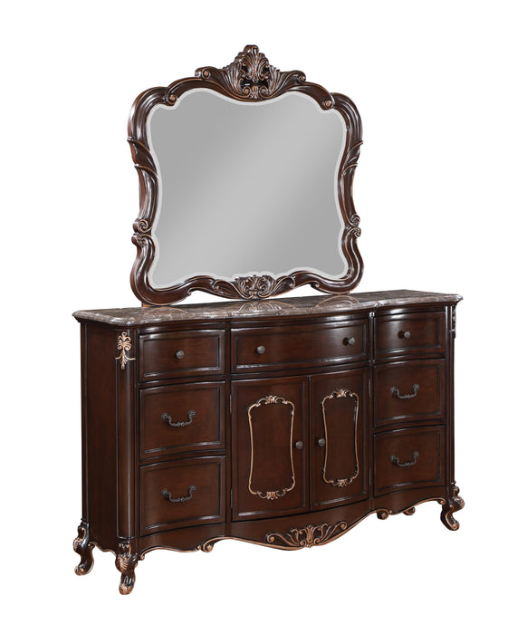 CONSTANTINE DRESSER/SERVER MIRROR-CHERRY image