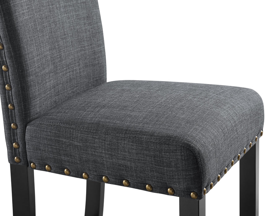 CRISPIN GRANITE GRAY DINING CHAIR- (2/Ctn)