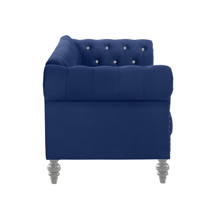 EMMA CRYSTAL LOVESEAT-ROYAL BLUE