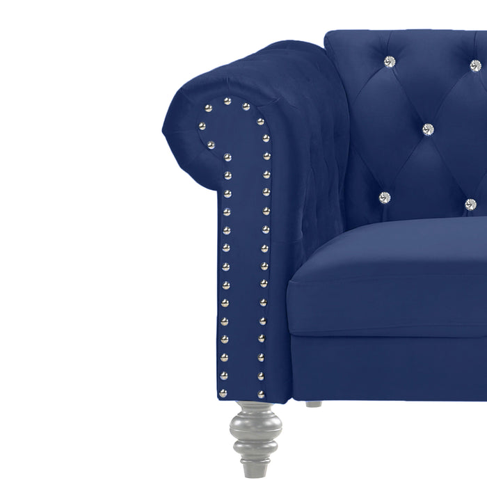 EMMA CRYSTAL SOFA-ROYAL BLUE