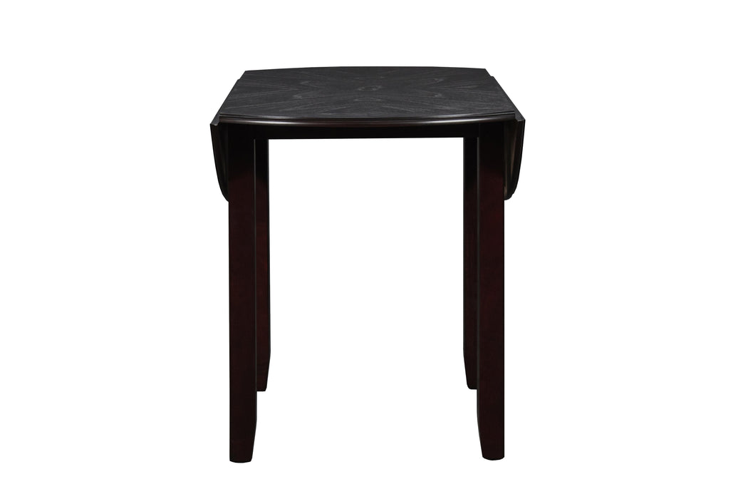 GIA 42" DINING  DROP LEAF TABLE W/2 CHAIRS-EBONY