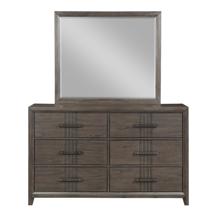 LANDON MIRROR-WALNUT