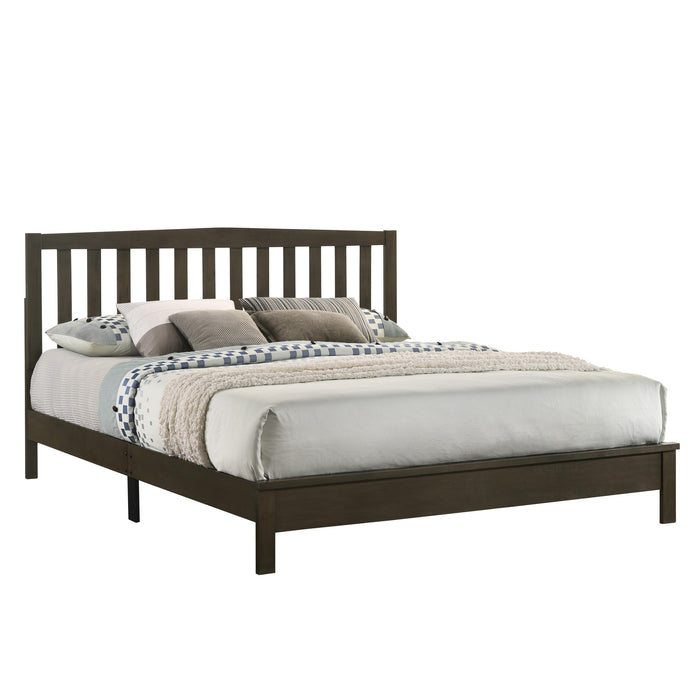 LEO 6/6 EK SLAT BED-HB/FB/RAILS-GRAY image