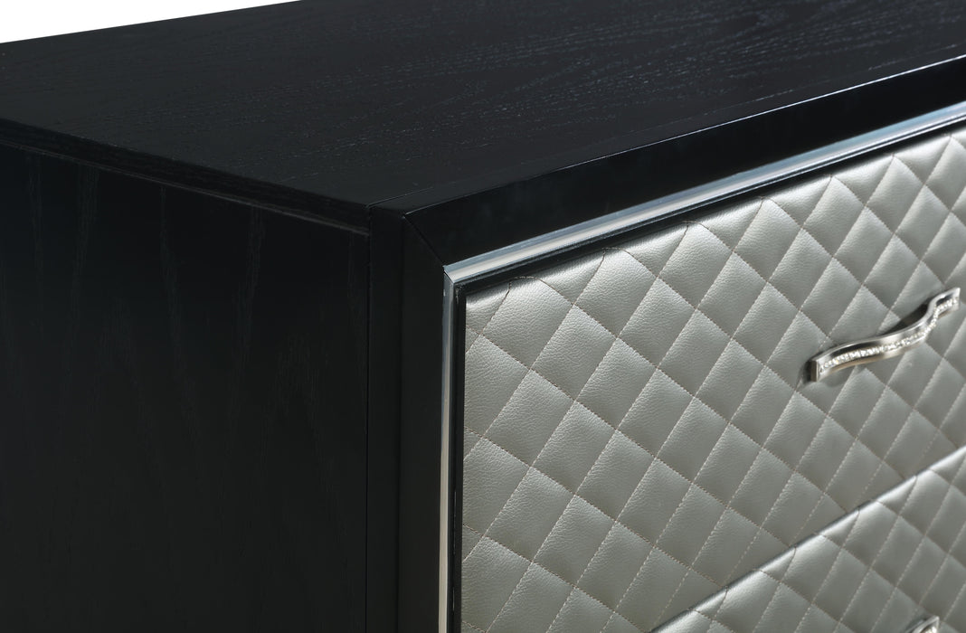 LUXOR CHEST-BLACK/SILVER