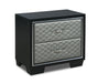 LUXOR NIGHTSTAND-BLACK/SILVER image