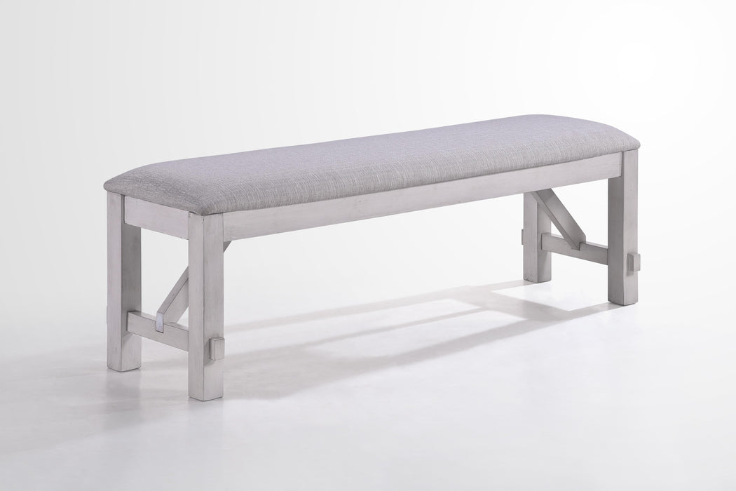 MAISIE BENCH-WHITE/ BROWN image