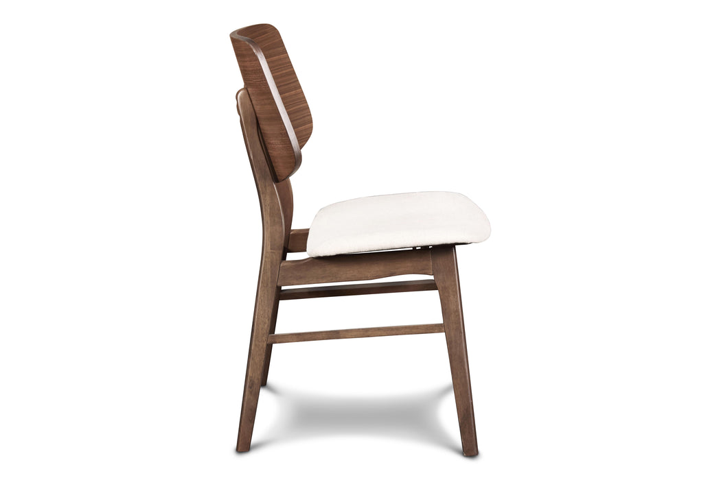 OSCAR WOOD BACK CHAIR - WALNUT, 2 PC PER CARTON