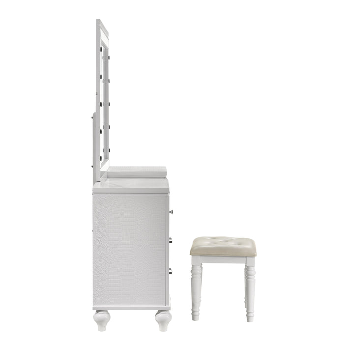 VALENTINO VANITY TABLE-WHITE