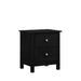 ZODIAC 2 DRAWER NIGHTSTAND-BLACK image