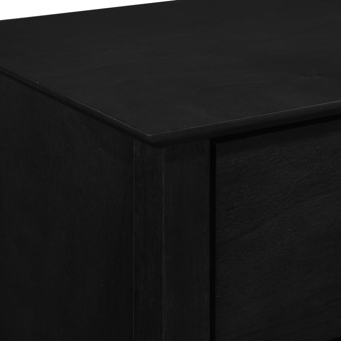 ZODIAC 2 DRAWER NIGHTSTAND-BLACK