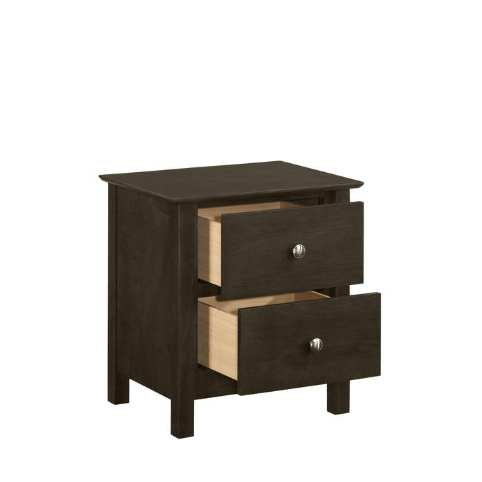 ZODIAC 2 DRAWER NIGHTSTAND-GRAY