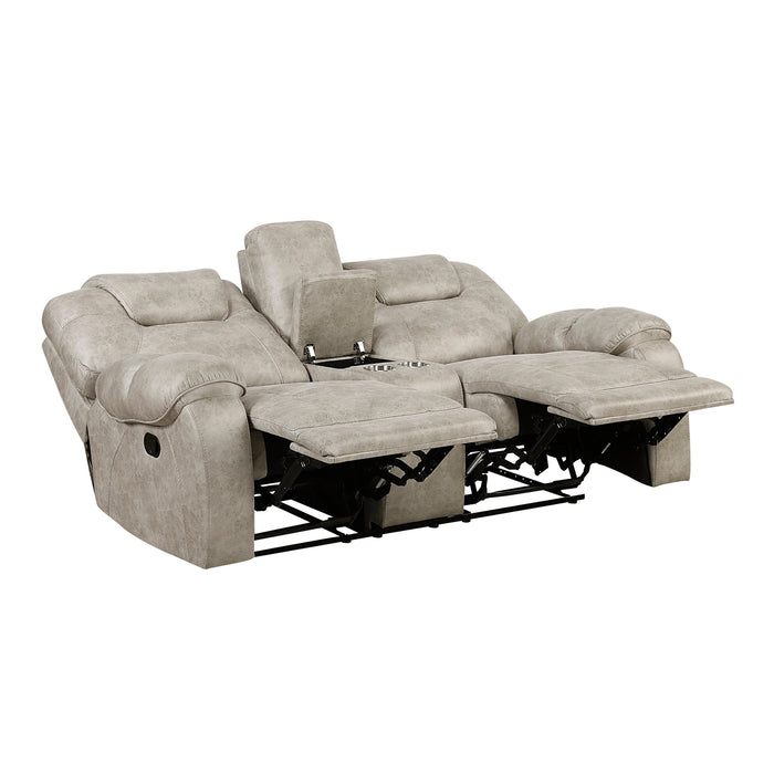 Gainesville Double Reclining Love Seat With Center Console
