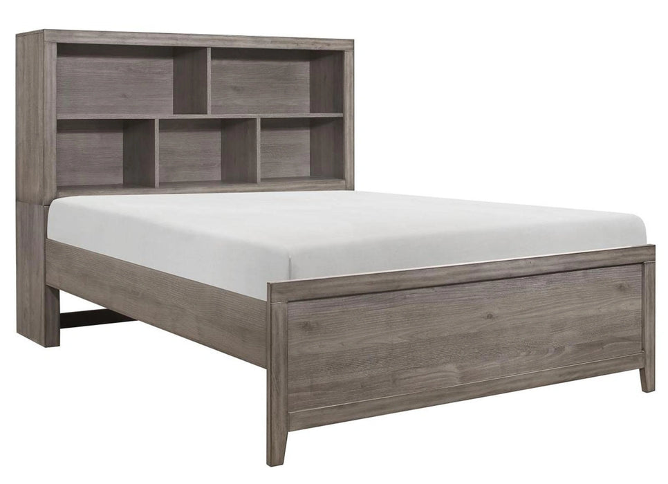 Woodrow Queen Platform Bed in Gray 2042NB-1*