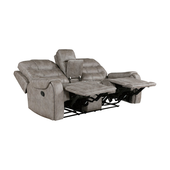 Oberon Double Reclining Love Seat With Center Console