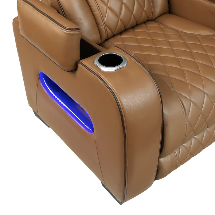 Fairway Power Double Reclining Love Seat With Center Console