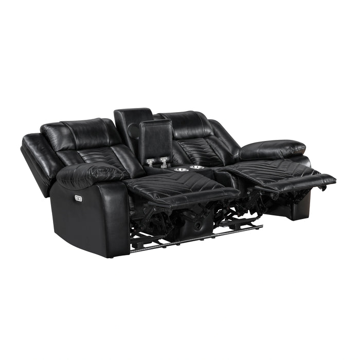 Huron Power Double Reclining Love Seat With Center Console