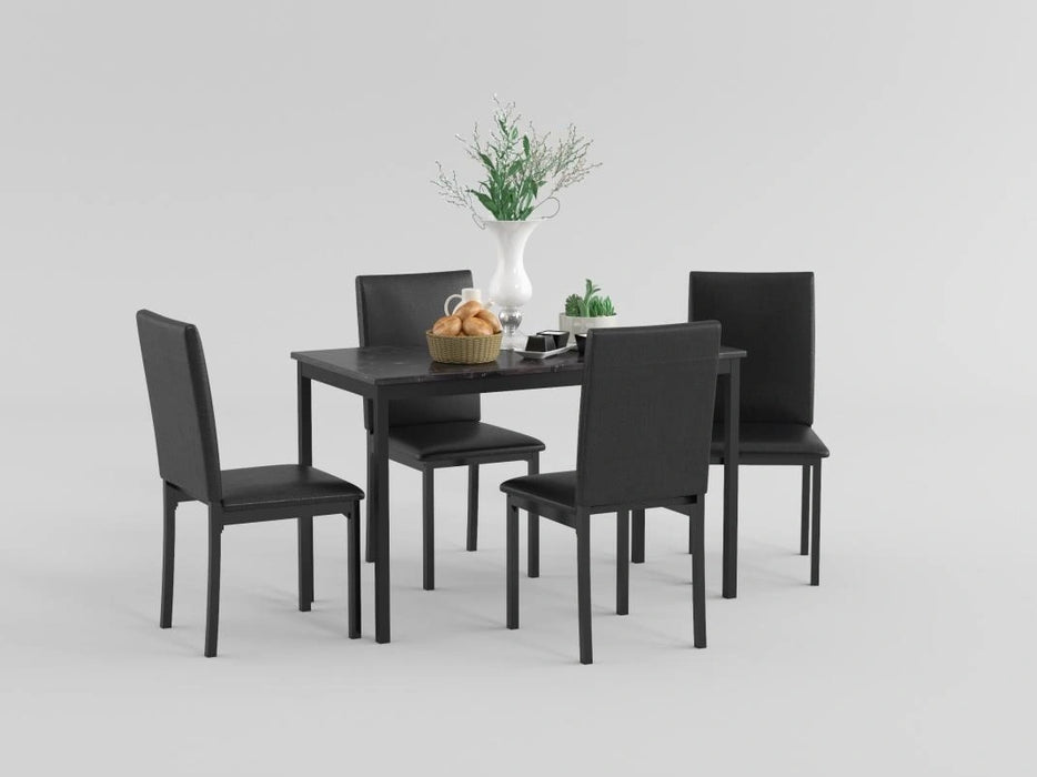 Tempe Dining Table, Faux Marble Top