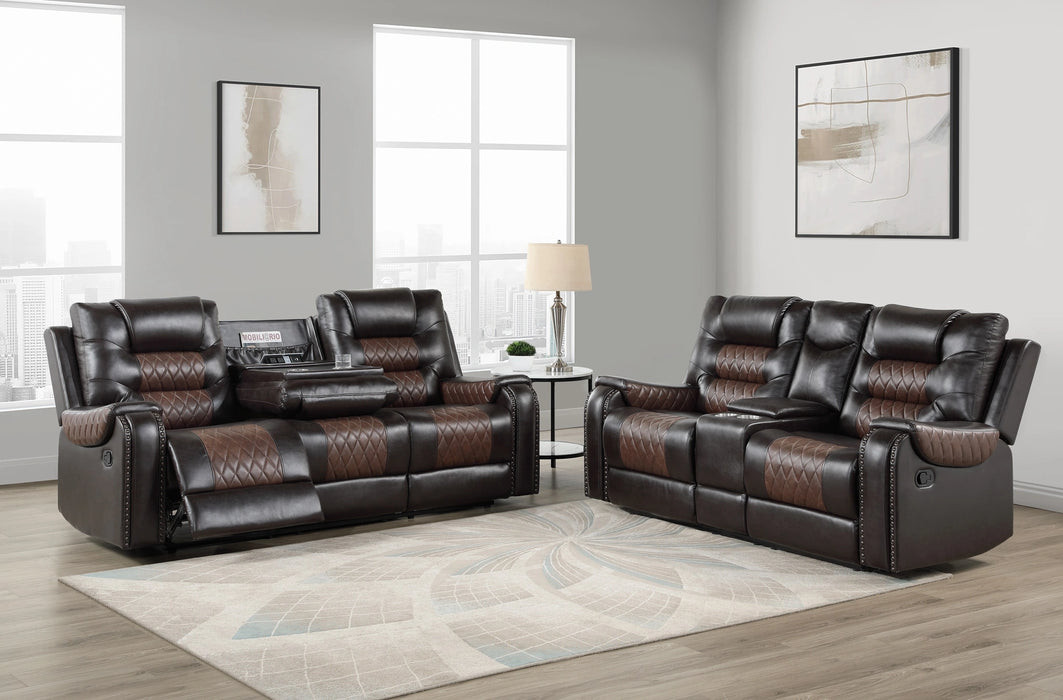 Hart Reclining Sofa W/Drop Down Tbl